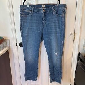 J.Crew Straight Leg Denim with Distressing Details
